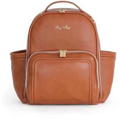 Itzy Ritzy Baby Mini Plus Wickeltasche, unisex, Braun-Creme - Cognac