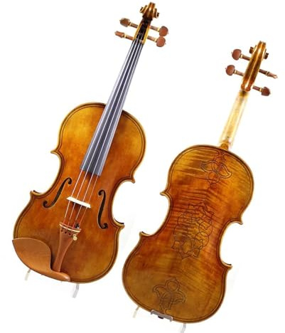 Violine 4/4 Handgefertigter Geigenbogenetui Lack Ausgewählt Massivfichte