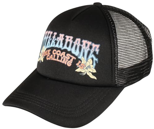 Billabong Damen Across Waves Adjustable Trucker Hat Baseballkappe, Black Sands 2, Einheitsgröße