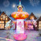 9,5 Fuß Aufblasbares Weihnachts UFO mit Musik, Kalolary Aufblasbarer Weihnachts Donut von mit Hund Aufblasbare Weihnachtsdekoration für Drinnen und Draußen für Haus, Rasen, Garten, Weihnachtsfeier