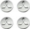 LIUBYEW 4 Stück Nabendeckel Zubehör für Mitsubishi Colt Z30 2004-2012 60MM,Radnabenabdeckung Felgen Center Nabendeckel Hitzebeständiger Radnaben Mitteldeckel Wasserdicht Radnabendeckel