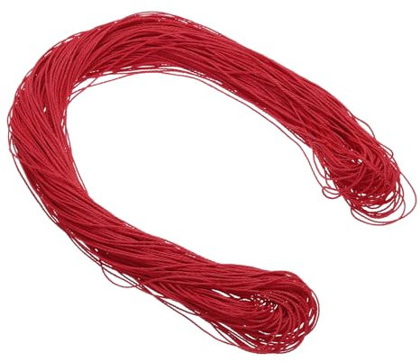 sourcing map 1mm Waxed Cord 109 Yard Waxed Polyester Cord Dark Red Wax String for Bracelet Making Necklaces Beading Jewelry Making and DIY Crafts