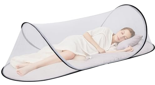 190 x 80 x 50 cm großes faltbares tragbares Moskitonetz, Pop-Up-Moskitonetz, geeignet für Erwachsene, Baby, Camping, Schlafzimmer, Moskitonetz für Bett