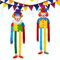 Clown Deko Karneval, 2 Stück Clown Banner Karneval Deko, Clown Deko Hängend Tür Wand, Clown Faschingsdeko, Zirkus Clown Dekoration für Karneval, Zirkus Deko und Geburststagsparty