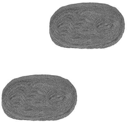 Sisi UK Steel Wire Wool 150g Wire Wool Mice for Cleaning & Closing Small Wall Holes Fine Wire Wool Rats Roll Removing Paint Varnish Rust (Pack of 2)
