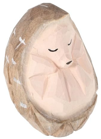 IMIKEYA Schnitzereien Aus Holz Wohnmobil Griff Greifer Zubehör Hemd Lineal Puppenständer Geländergriff Spielzeugdekorationen Bonsai-Figur Mikro-landschaftsstatue Reifensatz Hölzern Coffee