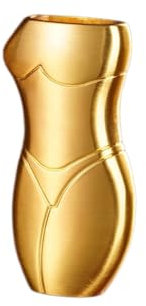 Wambere Metall Feuerzeug Fall Wiederverwendbare Feuerzeugkoffer Feuerzeug-Schutzhülle 3D -Menschlich Geformte Leichtere Abdeckung Feuerzeughülle Feuerzeugabdeckung für Modell BIC J5,Gold