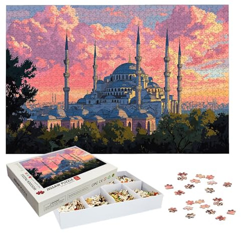 Jigsaw Puzzles for Adults 4000 Piece, Landscape Jigsaw Puzzles for Adults, India Jigsaws 4000 Pieces with Box, Wooden Puzzle Challenging Game for Women/Men, Wooden Puzzle for Gifts, Home Decor, -7015
