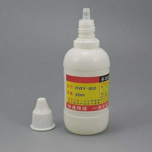 Flussante per Saldatura Zinco Alluminio HLY-800 50ml per Metalli Batterie 18650 Lamiera Zincata Nichel Rame Ferro