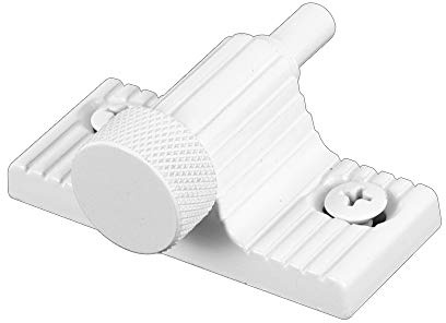 Defender Security U 9850 Lock, 1 in., Zamac Cast Housing w/Aluminum Bolt, White, Twist-In Action