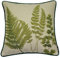 McAlister Textiles Tapestry | Bestickter Kissenbezug grüne Farne | 40 x 40cm | gewobenes Blätter-Motiv | Deko Kissenhülle für Sofa, Couch, Garten