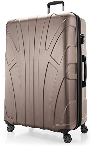 Suitline - Luggage Suitcase Extra-Large XL Hardside Hard Shell Spinner Trolley 4 Wheel Case, TSA, 85 cm, 160 Liter, Gold