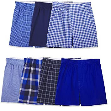 Fruit of the Loom Jungen Gewebte Boxershorts Unterwäsche, Gemischt, XL (7er Pack)