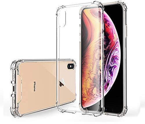 Hually Case for iPhone XS and iPhone X, (5.8 inch) Crystal Clear (Anti-Scratch and Shock-Absorption) Soft Silicone TPU Phone Cover for iPhone XS/iPhone X
