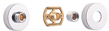 Aquariss Chrome Bar Shower Mixer Valve Wall Fixing Mounting Kit | for 15 mm Pipes