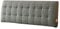 pujindu Rückenlehne Bett Kissen, Komfortabel Wandkissen Lesen Mit Abnehmbarem Mikrofaserbezug, Weich Kopfstütze fürs Bett Ohne Kopfteil, 6 Farben (Color : Dark Gray, Size : 200x6x60cm)