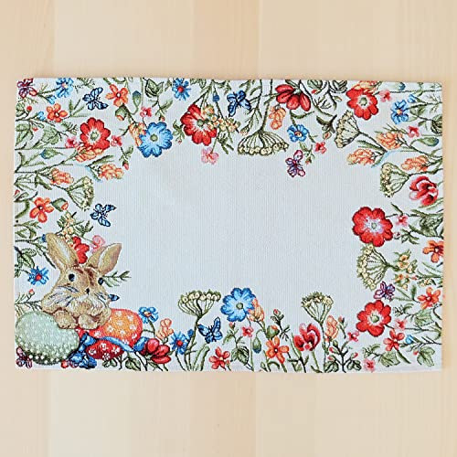 Raebel Gobelin Tischset Tischläufer Ostern, verschiedene Größen, bunt, Größe:Mitteldecke 85 x 85 cm