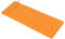 PUSOKEI Tastiera in Silicone Flessibile, Tastiera USB Cablata Silenziosa Morbida Comoda Portatile Pieghevole Impermeabile, A Prova di Polvere, A Prova di Olio, per PC Laptop Notebook(arancia)