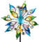 DREAMYSOUL 39,9 cm D x 165 cm H Metall Pfau Windspiel doppelseitig kinetische Windskulpturen Outdoor Metall Windmühle für Garten Hof Dekor