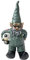 Pilotenzwerg Statue mit Helm, Luftwaffe Gartenzwerg Figur für Rasen Ornamente Innen- oder Außendekoration Weihnachten Geburtstagsgeschenk