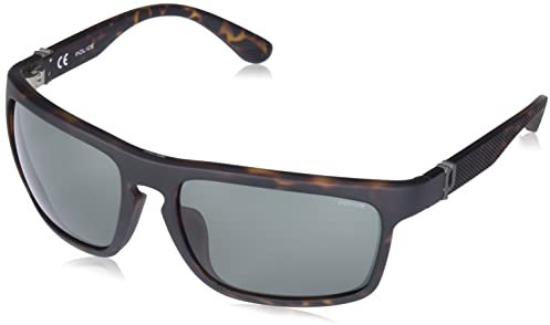 Police Herren Splf63 Sonnenbrille, Matt Dark Havana, 63