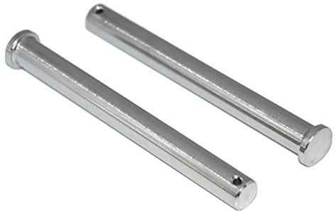 Steckbolzen 12mm x 55mm 10 Stück Splintbolzen 12x55mm aus Edelstahl A4 NIRO, Nirosta Sicherungsbolzen mit Kopf