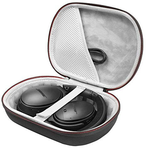 AONKE Shield Headphones Case Compatible with Bose QuietComfort 45 II, QC 35 II Gaming Headset, QC 25 Case, Replacement Hard Shell Travel Carrying Bag with Cable Storage