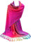 GFM® Damen Regenbogenfarben Schal im Pashmina-Stil - Polka Dot - Rosa Mehrfarbig - (NPolkapash-CRTGLB)