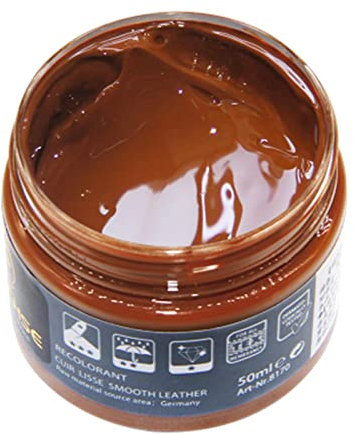 LOVIVER Restaurador de Color de cuero, crema reparadora de cuero, pasta renovadora, bálsamo para recolorear cuero para bolsa, asientos de coche, sofás, marrón