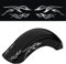 coppia adesivi per parafango moto motocicletta scooter TRIBALE custom racing edition universale decal scegli colore cod.1864 (090 Argento)
