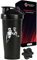 Senpai Designs Anime Shaker Bottle - 20 Ounce - Shaker Bottle with Shaker Ball - Nutrient Shake - Protein Shake, Meal Prep & Replacement - Gym Workout Bottle - Anime (Black)