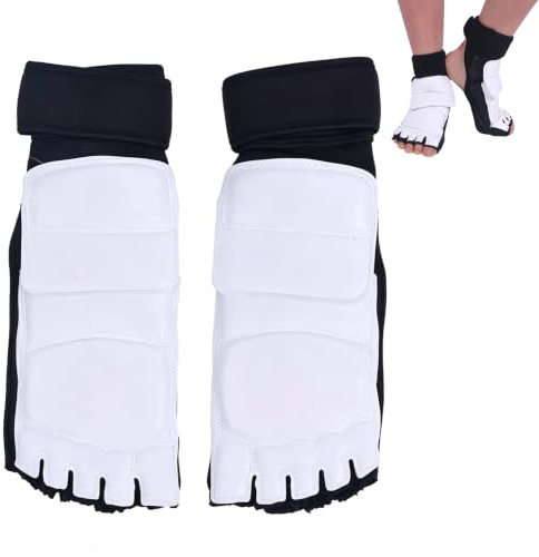HERCHR Korea Taekwondo Doppelfixierung, Elastischer Fußschutz, Kampfsport, Kickboxen, Karate, Hapkido, Taekwondo, Fußausrüstung Für Kinder