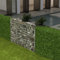 prissent Gabion en maille en acier galvanisé 120 x 30 x 100 cm Paniers de gabions de gabion pour pierres mur de gabions gabions métalliques paniers de gabions barrière de jardin décorative et