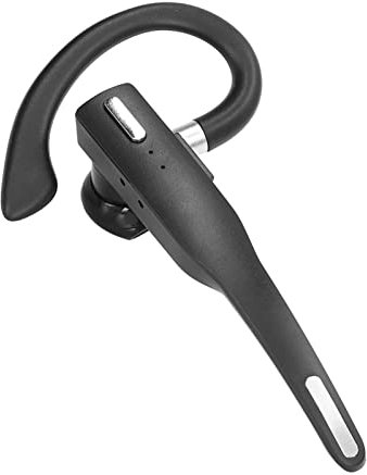 Bluetooth Single Ear Wireless Headset Handsfree Earpiece, V5.1 in-Ear Headphone with Microphone, for Driving/Business/Office, for Android/iOS Phone (Standard Headphones with