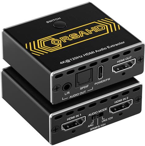 8K@60Hz 4K@120Hz HDMI Audio Extractor ARC