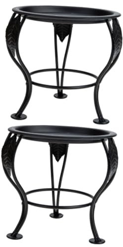 BESPORTBLE 2 Piezas Soporte De Flores De Hierro Forjado Trípode Titular De La Planta De Arte Del Hierro Hilo De Flores De Metal Puesto De Flores Macetero Metalico Interior Bonsái Planchar