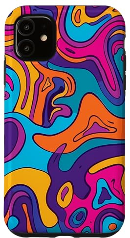 Funky Groovy Cartoon Pattern Style Case for iPhone 11