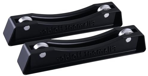 TIOMIOSEA 3D Drucker Filament Spulenhalter 2 Stück,3D Filament Spule Halter Mit Kugellagern,Kunststoff 3d Drucker Spulenhalter für PLA/ABS/TPU/andere 3D-Druckmaterialien Druckerzubehör(165 * 24mm)