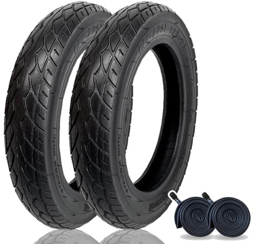 2 Stück 12 1/2 x 2 1/4 (57/62-203) Kid Bike Reifen Profil und Schlauch 12 Zoll 12.5 x 1.75-2.125 - Kompatibel mit 12 Zoll Rädern für Scooter, Kids Dirt Bikes, 275 KPa