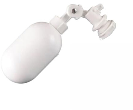 AQXYYWEI 1/4 Zoll Einlass-Schwimmerventil, weißer Kunststoff, einstellbar, automatische Füll-Schwimmerkugelhahn, Wasserkontrollschalter for Wasserturmtank(3/8)