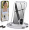 GOODVISH Cover Trasparente con Cordino per iPhone 16, Custodia con Regolabile Collana per iPhone 16 6.1, [Antiurto] [AntiGraffio] [Antiscivolo] Case con Laccio Tracolla, Argento