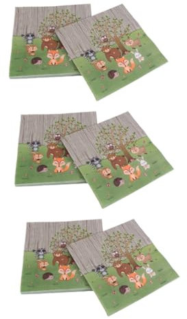 TOYANDONA 60 Stk Dinosaurier-Servietten Party liefert Serviette Weihnachtsservietten Party-Papierservietten babyshowerparty kinder mitgebsel kindergeburtstag party supplies küchentücher