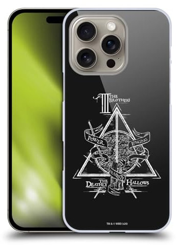 Head Case Designs Offiziell Zugelassen Harry Potter Nothing to Fear Zitate Deathly Hallows XIV Harte Rueckseiten Handyhülle Hülle Huelle kompatibel mit Apple Apple iPhone 16 Pro