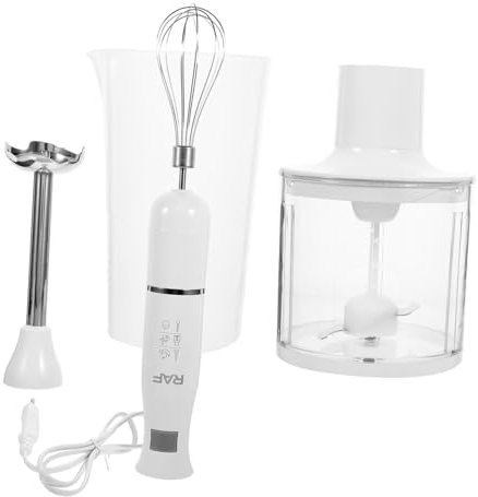 Cabilock Batidora De Mano Eléctrica Multifuncional Con Varilla Mezcladora Set De Cocina Portátil Para Batir y Mezclar Conector EU