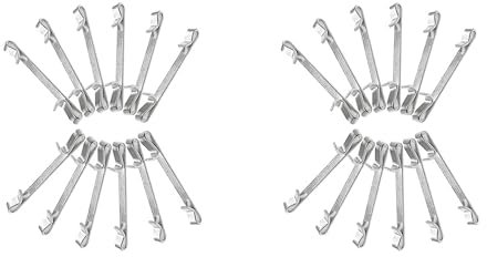Rdjumpdjo Early 2Inch Double Loop Tool Box Drawer Slide Clips Snap on Tool Box Accessories Replacement Parts (24PCS)