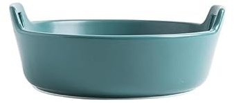 Assiettes à Pâtes, Assiettes à Dessert en Faïence, Assiette creuse nordique japonaise avec poignée, bol à dîner, plat ménager, assiette allant au four à micro-ondes Grandes Assiettes(L)