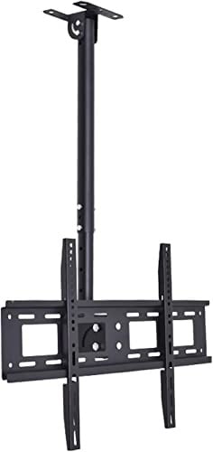 Ceiling TV Mount Bracket for LCD Flat Screen and Curved TVs Adjustable Swivel Tilt Holds up to 170 lbs Multifunction TV Table Stand (1m)