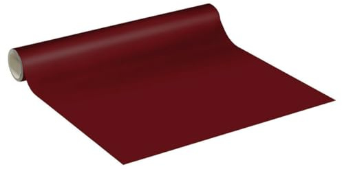 Ambiance Sticker Vinyle Imperméable Cuisine Armoire Porte - Adhesif pour Meuble, Autocollant pour Meuble - Sticker Mural H60cm x L2m - Bordeaux