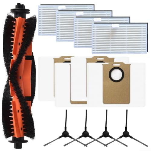 Ersatzteil-Set für Cecotec für Conga M20 Roboter-Staubsauger, inkl. mehreren Filtern, Staubbeuteln und Seitenbürsten für den täglichen Gebrauch (A)