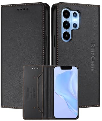 MOJIA Case for Blackview Wave 10 / Wave 10C, Drop and Scratch Resistant, PU Foliod Leather Wallet Phone Cover [magnetic closure]. Black